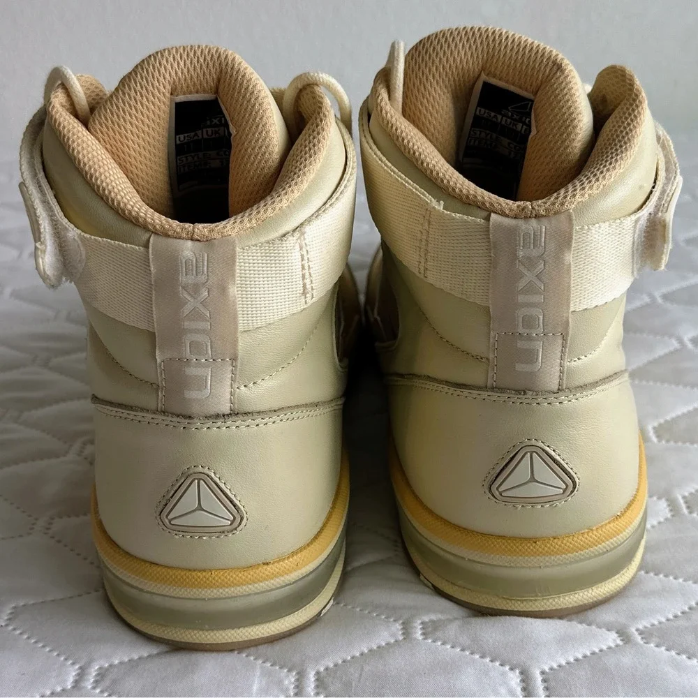 Axion Complex Sneakers Mens 11 Tan Beige Excellent High Top Skate Shoes 1714-136